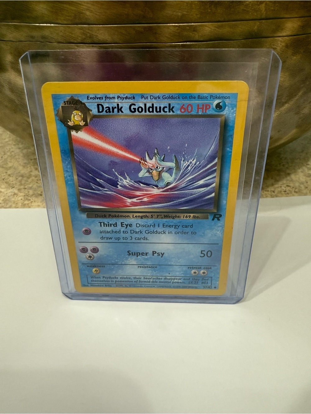 Dark Golduck Trading Card - Blue/Yellow